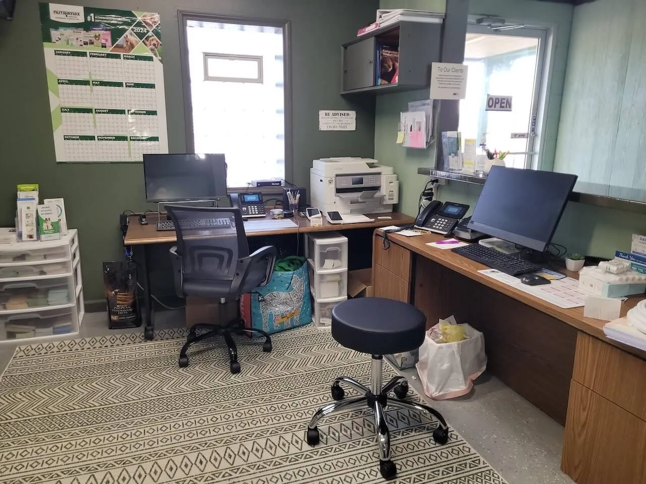 Our front desk